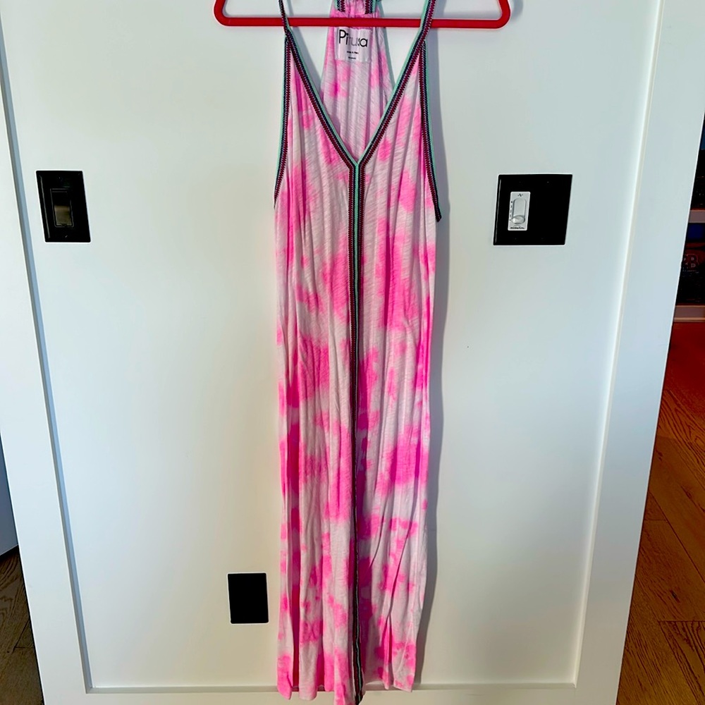 PitUSA long maxi tie dye dress
